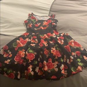 XS scuba dress floral